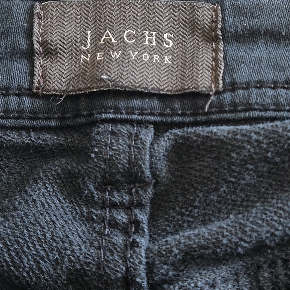 Jachs New York Mens 34/28 Tagged 36/30 Black Straight Leg Jeans 5 Pocket - Picture 3 of 16